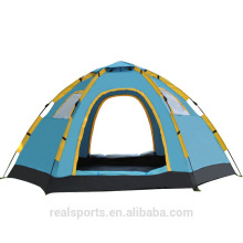 Pop Up tiendas de campaña impermeable para deportes al aire libre Camping Hiking Travel Beach con puerta de cremallera y bolsa de transporte en gris